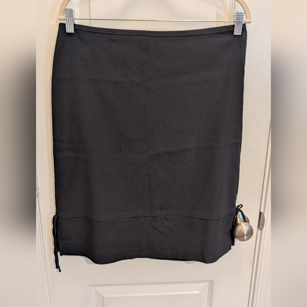 Rave 4 Real Black Pencil Skirt Size Large Vintage